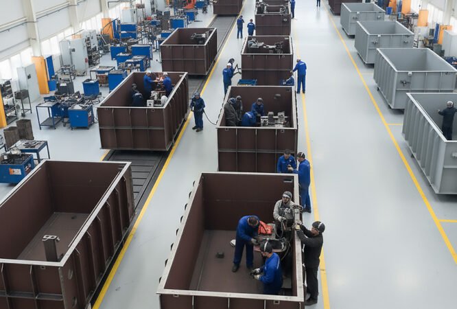 Prototipten seri üretime geçen trafo kazanı gövdeleri