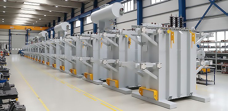 Trafo kazanı üretim holünden görünüm