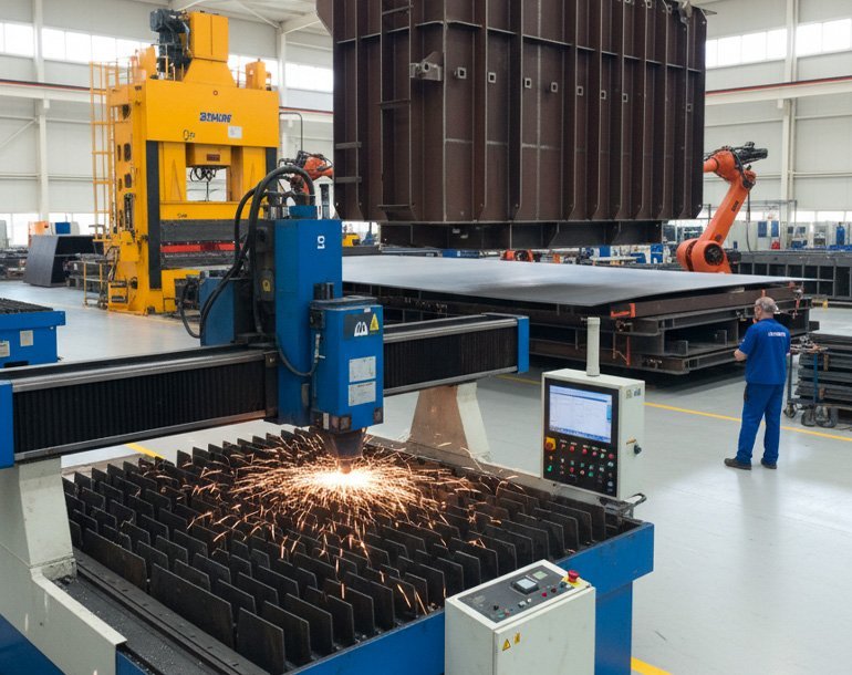 Trafo kazanı üretiminde CNC kesim ve büküm