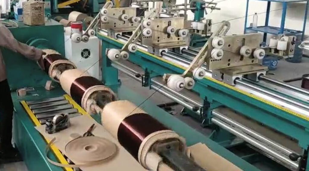 Üçlü yüksek gerilim sarım makinesi
