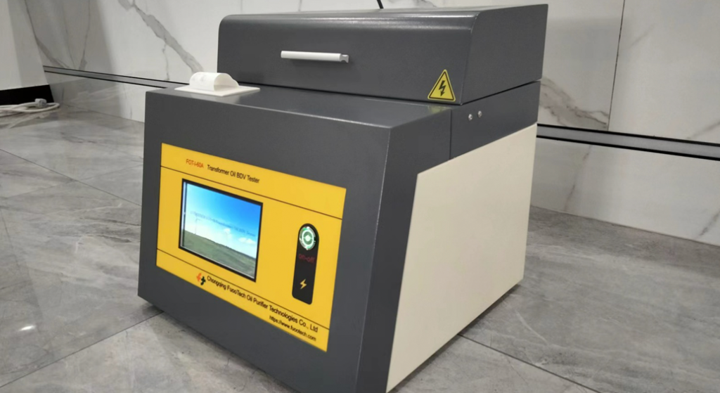 Trafo yağı delinme gerilimi test cihazı